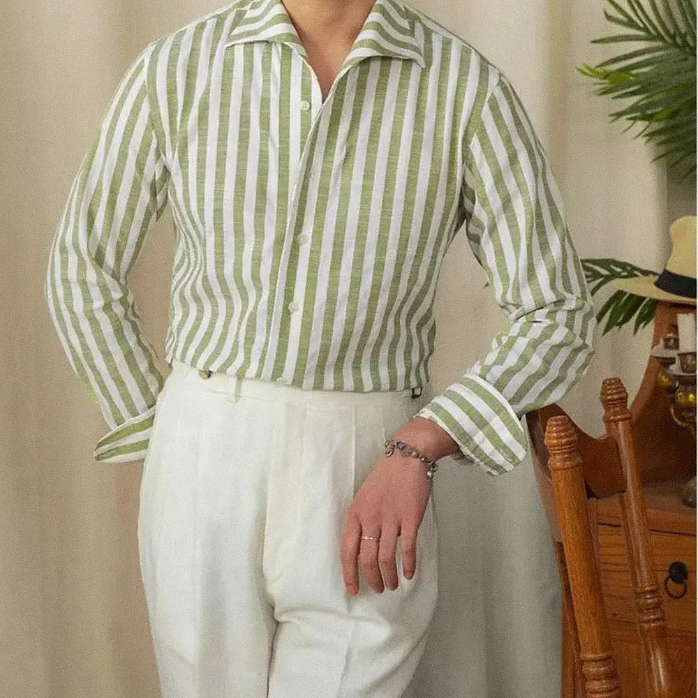 Camisa Social Masculina Listrada
