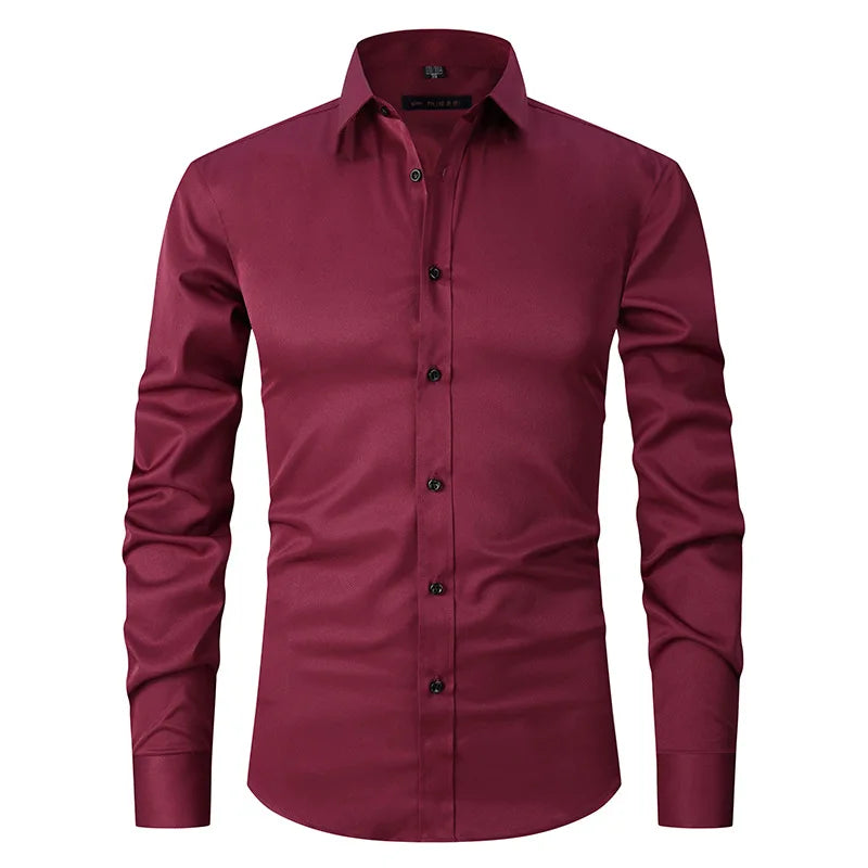 Camisa Social de Algodão Masculina