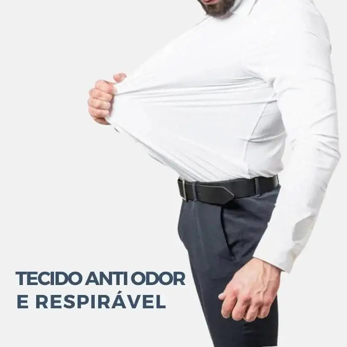 Camisa Social de Algodão Masculina
