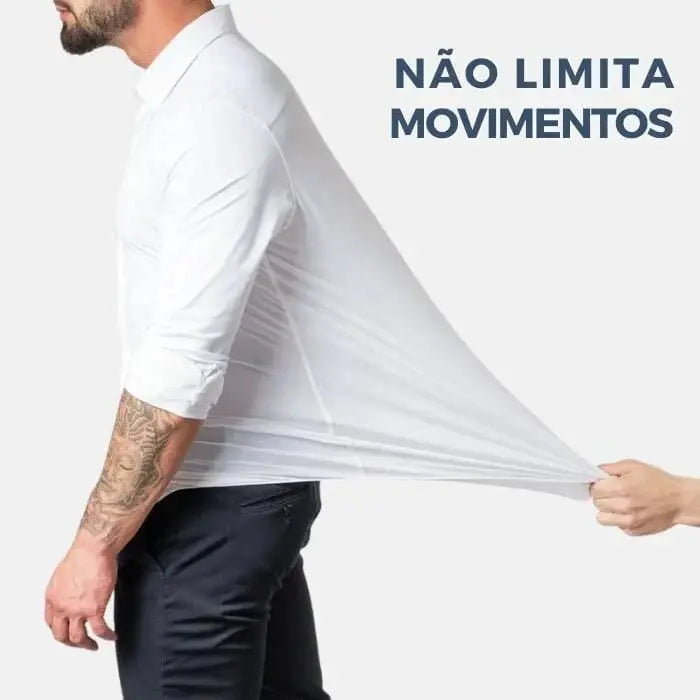 Camisa Social de Algodão Masculina