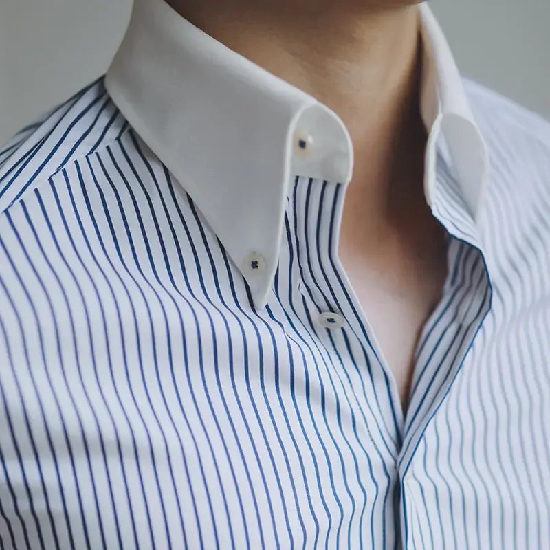 Camisa Social Listrada Masculina