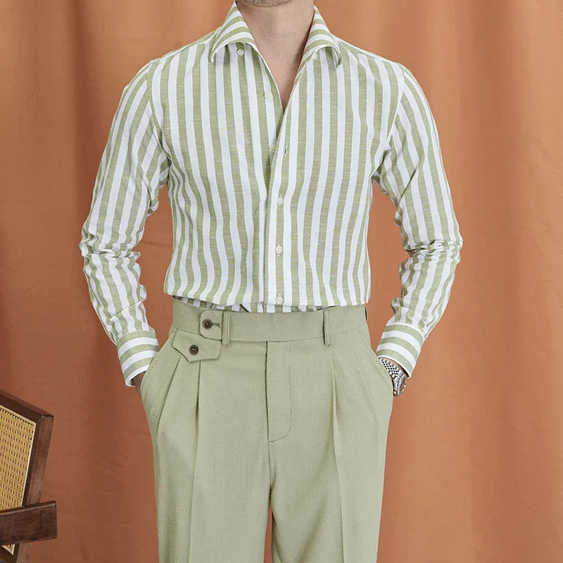 Camisa Social Masculina Listrada