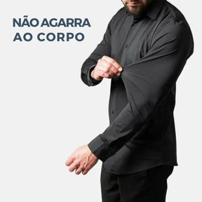 Camisa Social de Algodão Masculina