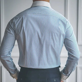Camisa Social Listrada Masculina