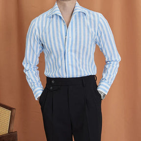 Camisa Social Masculina Listrada