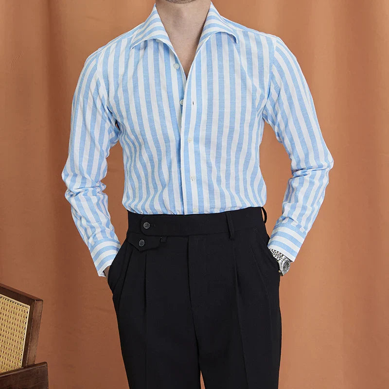 Camisa Social Masculina Listrada