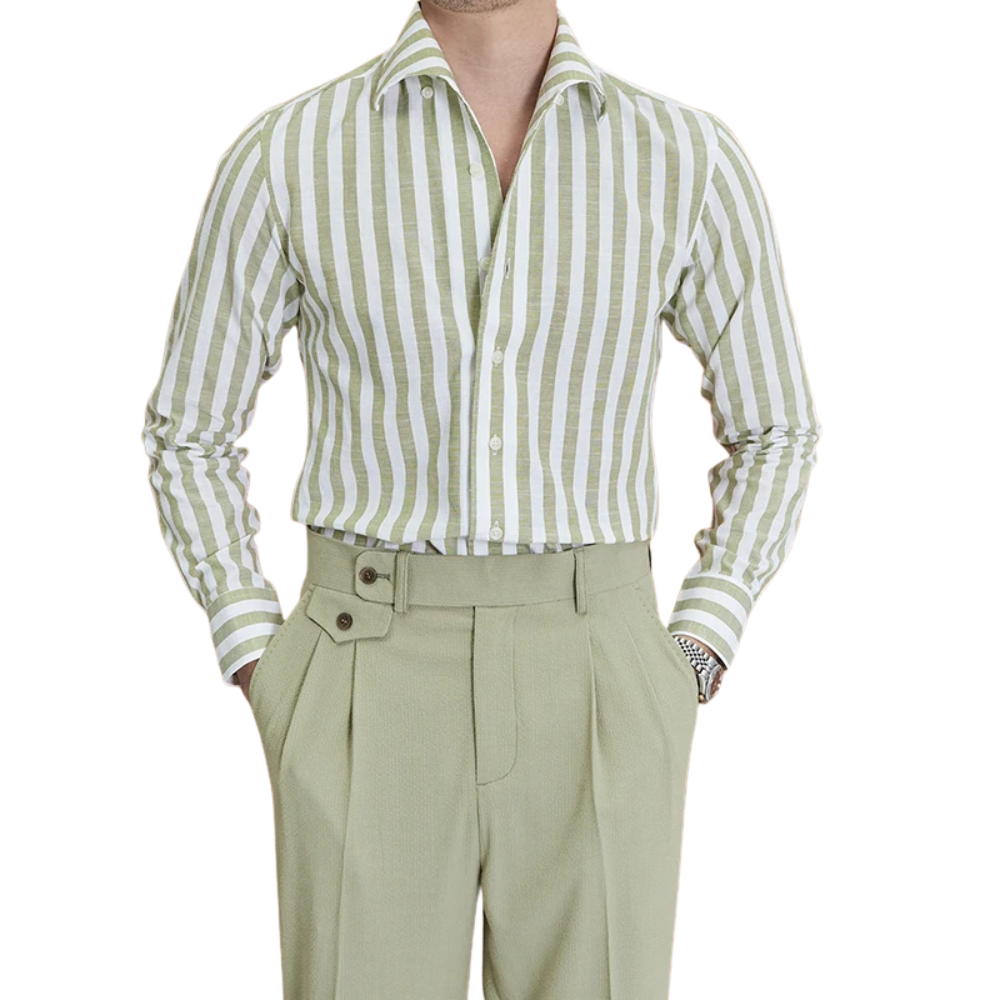 Camisa Social Masculina Listrada